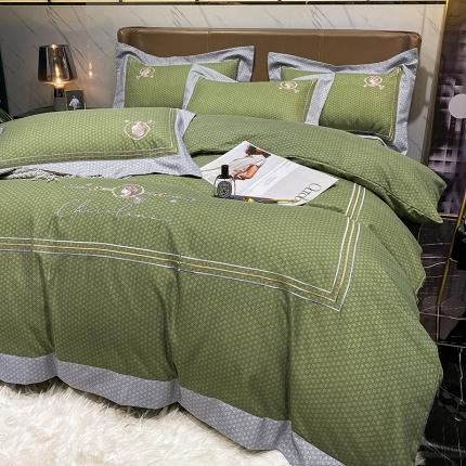 91家纺网 家纺一手货源 找家纺 （总）花漾家居 2023新款秋冬磨毛绣花四件套