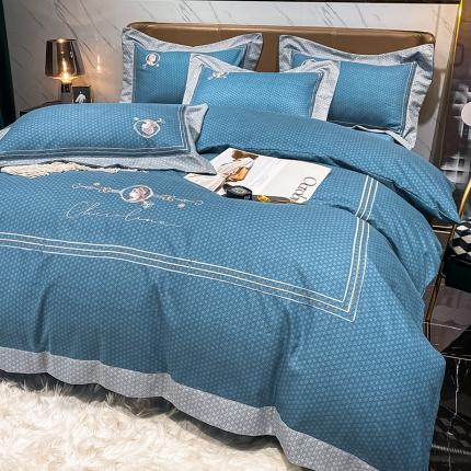 91家纺网 家纺一手货源 找家纺 （总）花漾家居 2023新款秋冬磨毛绣花四件套