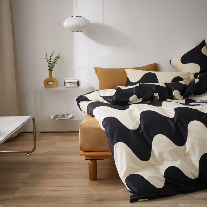 91家纺网 家纺一手货源 找家纺 怡家居 2022新款全棉印花四件套第七批 爱巢