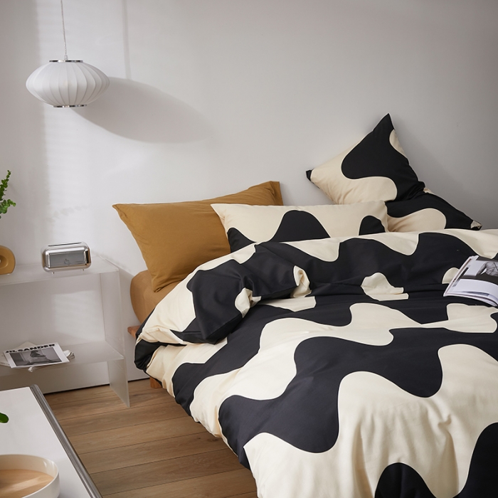 91家纺网 家纺一手货源 找家纺 怡家居 2022新款全棉印花四件套第七批 爱巢