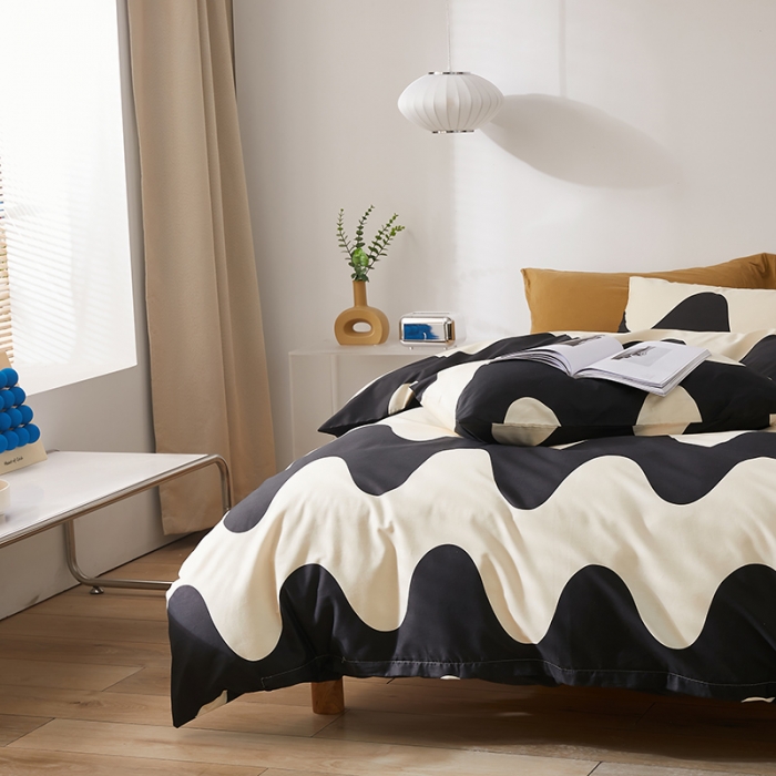 91家纺网 家纺一手货源 找家纺 怡家居 2022新款全棉印花四件套第七批 爱巢