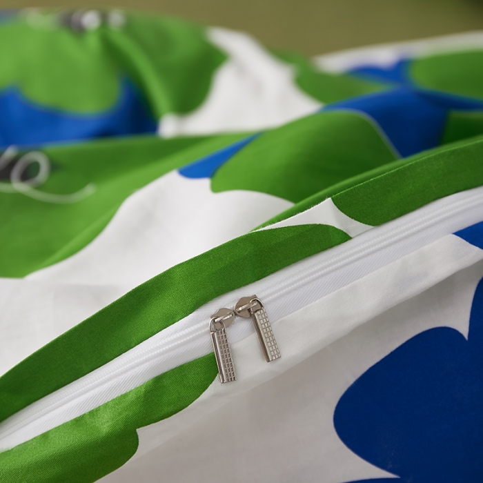 91家纺网 家纺一手货源 找家纺 怡家居 2022新款全棉印花四件套第七批 绿日长夏