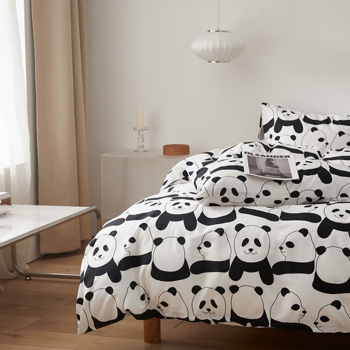 91家纺网 家纺一手货源 找家纺 怡家居 2022新款全棉印花四件套第七批 盼盼