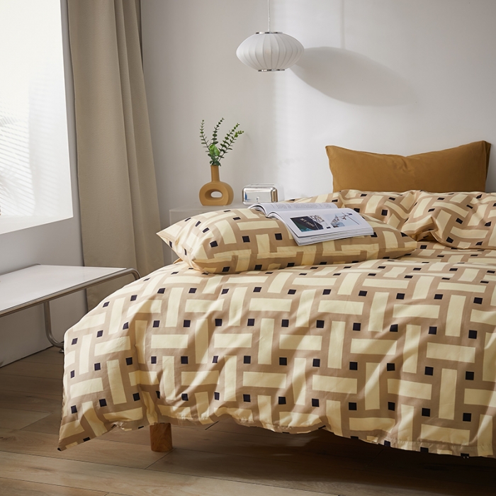 91家纺网 家纺一手货源 找家纺 怡家居 2022新款全棉印花四件套第七批 午后