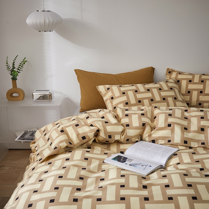 91家纺网 家纺一手货源 找家纺 怡家居 2022新款全棉印花四件套第七批 午后