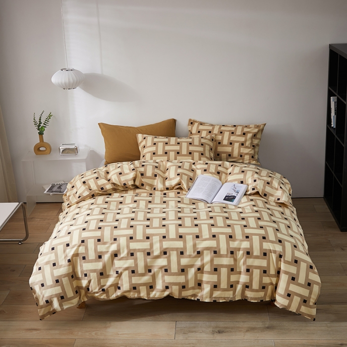 91家纺网 家纺一手货源 找家纺 怡家居 2022新款全棉印花四件套第七批 午后