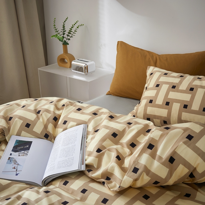 91家纺网 家纺一手货源 找家纺 怡家居 2022新款全棉印花四件套第七批 午后