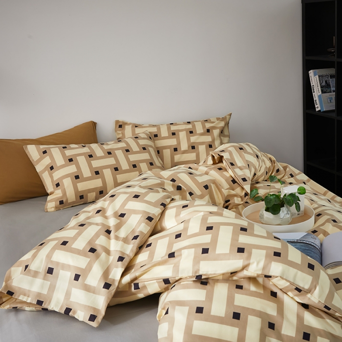 91家纺网 家纺一手货源 找家纺 怡家居 2022新款全棉印花四件套第七批 午后