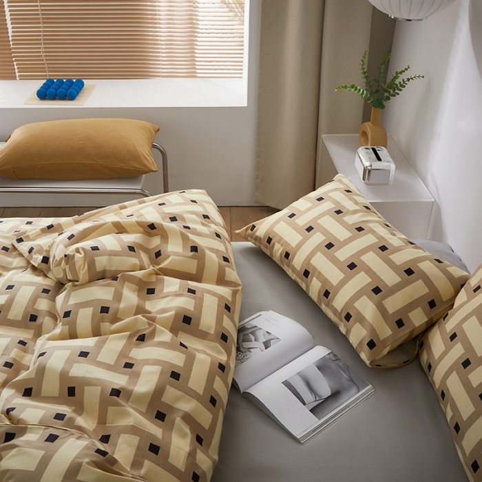 91家纺网 家纺一手货源 找家纺 怡家居 2022新款全棉印花四件套第七批 午后