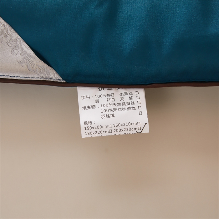 91家纺网 家纺一手货源 找家纺 洛卡棉蚕丝夏被纯手工被子被芯冬被春秋被夏被 温馨蓝