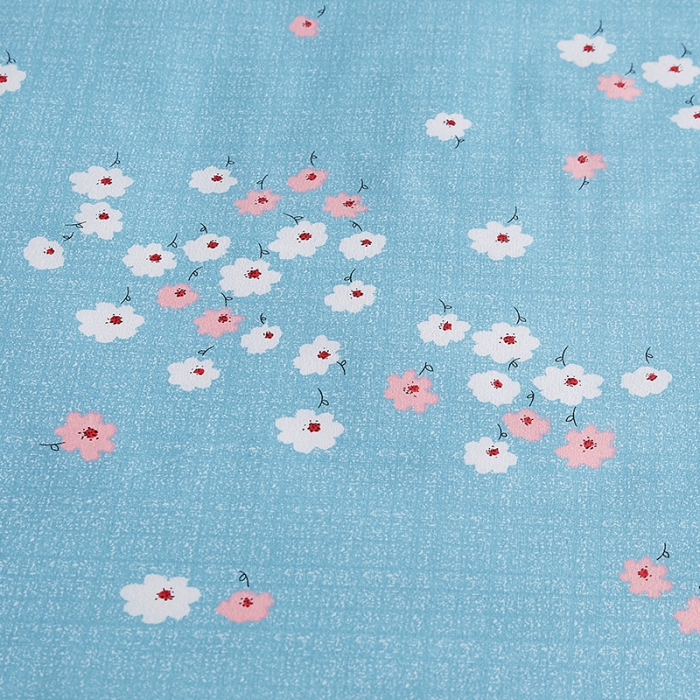 91家纺网 家纺一手货源 找家纺 代芙 2022新款加厚磨毛双边床裙单品三件套 繁花点点