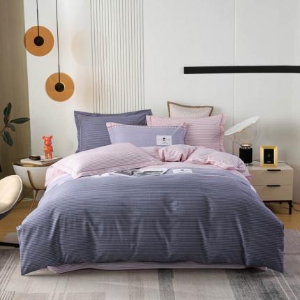 91家纺网 家纺一手货源 找家纺 凌鼎 2025新款喷气加厚磨毛四件套系列1 铂尔曼-粉