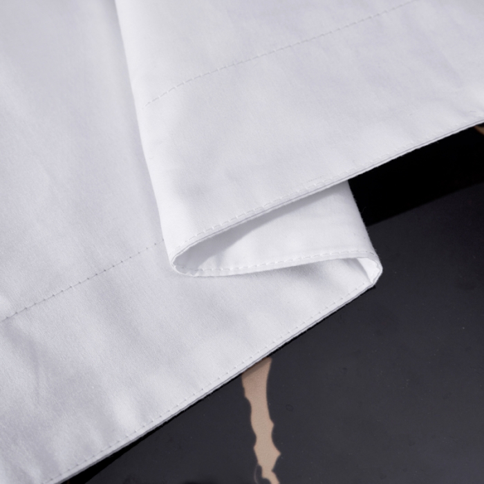 91家纺网 家纺一手货源 找家纺 （总）罗菲尼酒店宾馆民宿贡缎喷气40s60s四件套白色