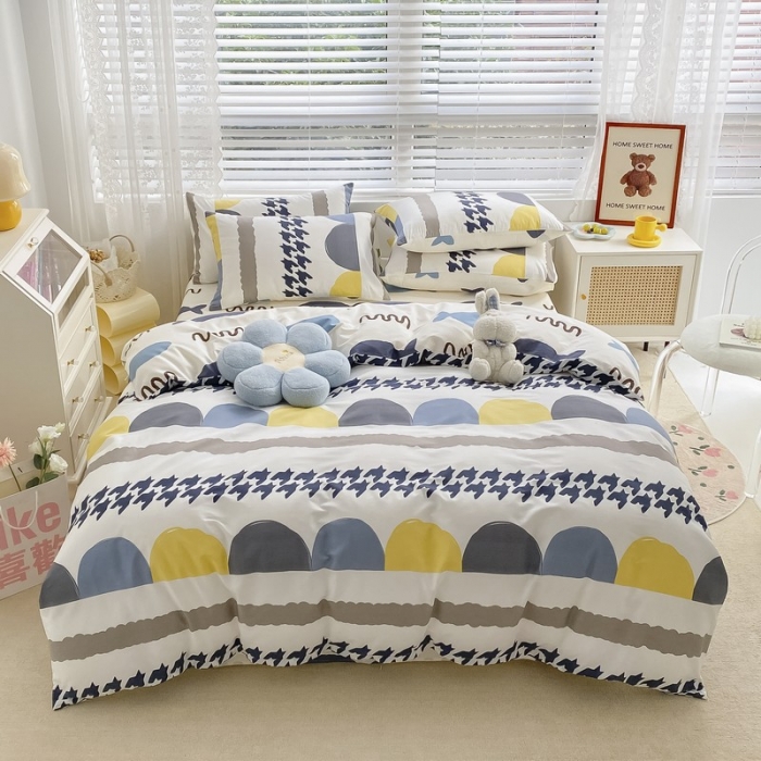 91家纺网 家纺一手货源 找家纺 金丝鸟家纺 2022新款全棉四件套 千千时尚