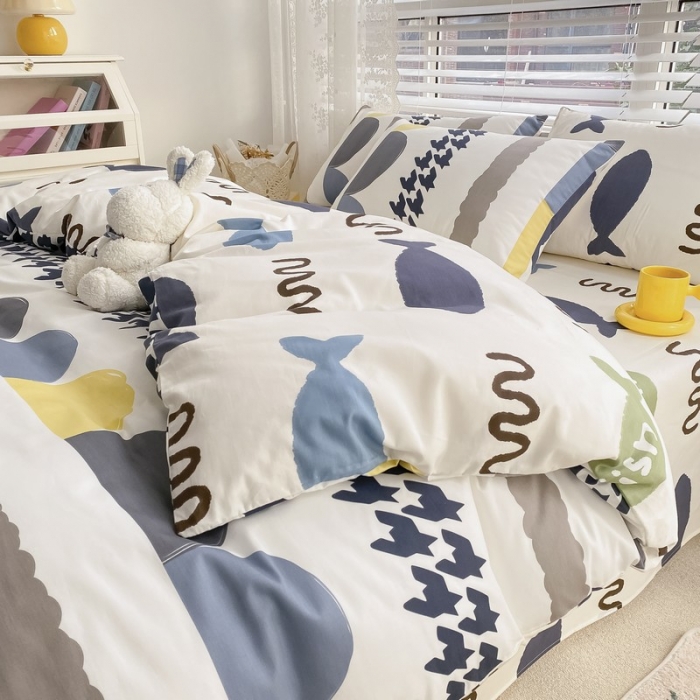 91家纺网 家纺一手货源 找家纺 金丝鸟家纺 2022新款全棉四件套 千千时尚