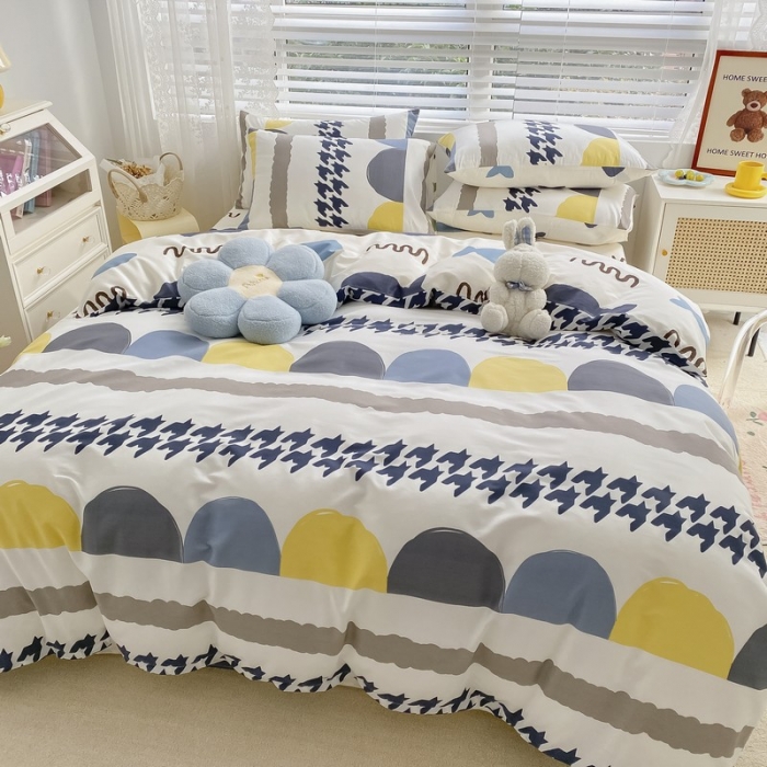 91家纺网 家纺一手货源 找家纺 金丝鸟家纺 2022新款全棉四件套 千千时尚