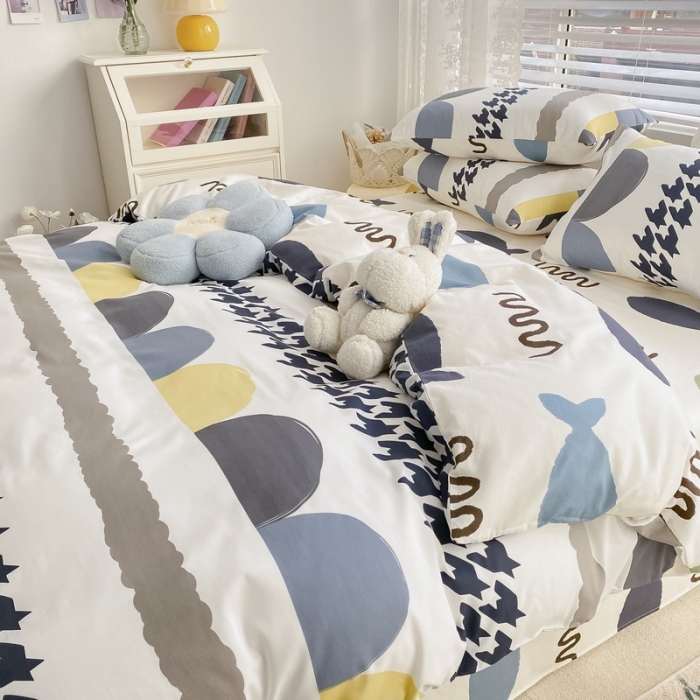 91家纺网 家纺一手货源 找家纺 金丝鸟家纺 2022新款全棉四件套 千千时尚