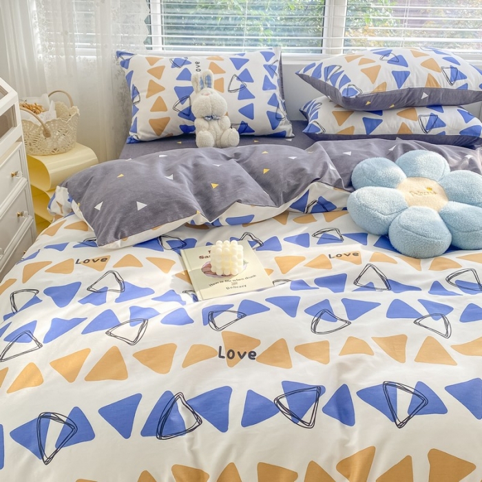 91家纺网 家纺一手货源 找家纺 金丝鸟家纺 2022新款全棉四件套 时尚空间