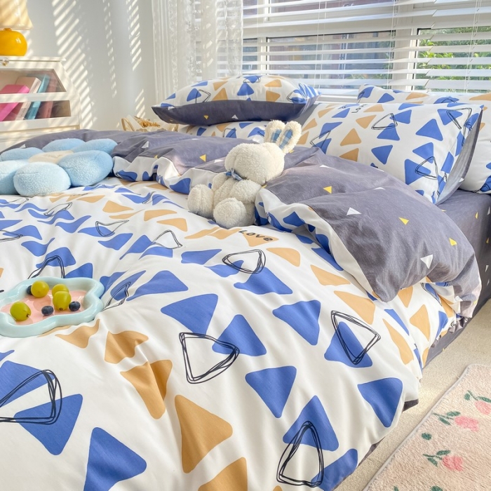 91家纺网 家纺一手货源 找家纺 金丝鸟家纺 2022新款全棉四件套 时尚空间