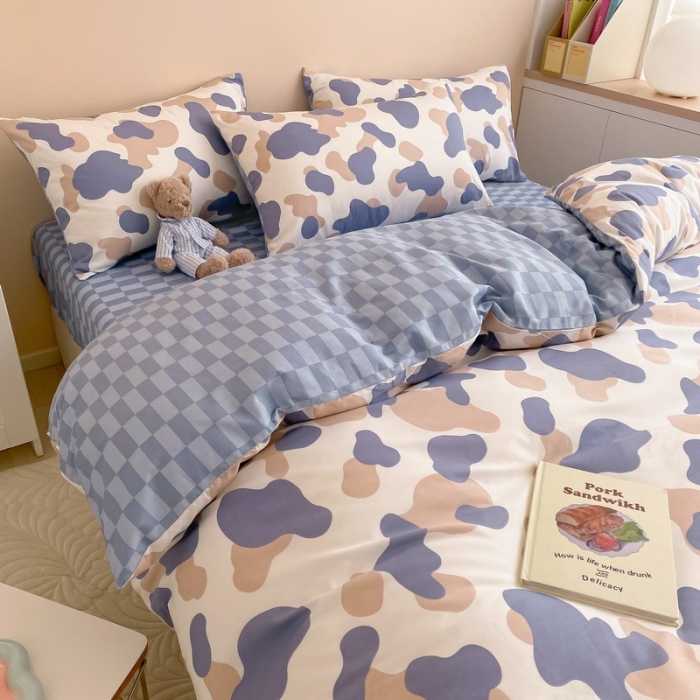 91家纺网 家纺一手货源 找家纺 金丝鸟家纺 2022新款全棉四件套 迷彩