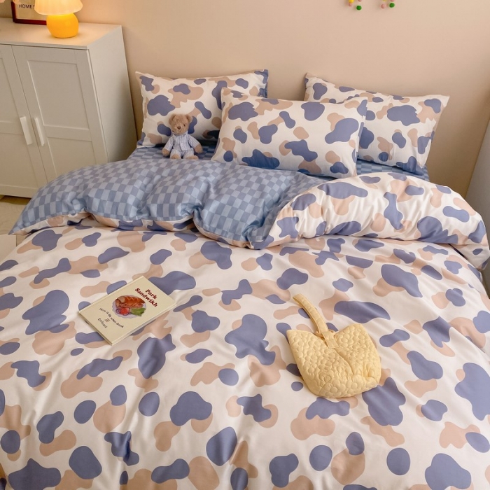 91家纺网 家纺一手货源 找家纺 金丝鸟家纺 2022新款全棉四件套 迷彩