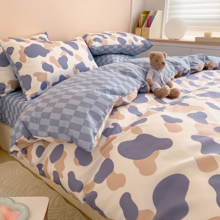 91家纺网 家纺一手货源 找家纺 金丝鸟家纺 2022新款全棉四件套 迷彩