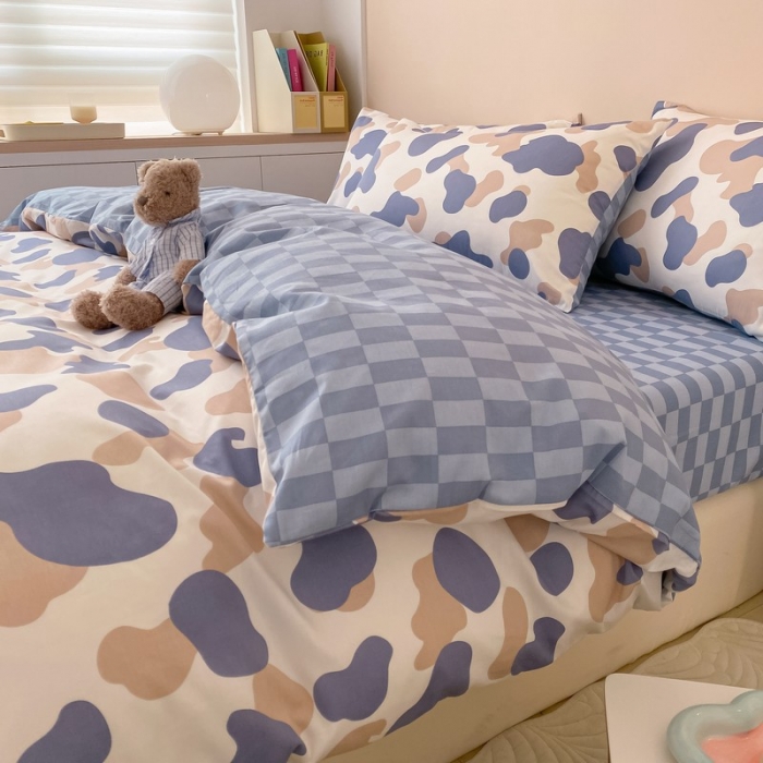 91家纺网 家纺一手货源 找家纺 金丝鸟家纺 2022新款全棉四件套 迷彩