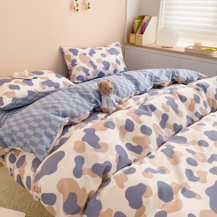 91家纺网 家纺一手货源 找家纺 金丝鸟家纺 2022新款全棉四件套 迷彩