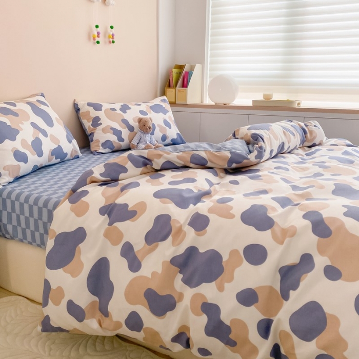 91家纺网 家纺一手货源 找家纺 金丝鸟家纺 2022新款全棉四件套 迷彩