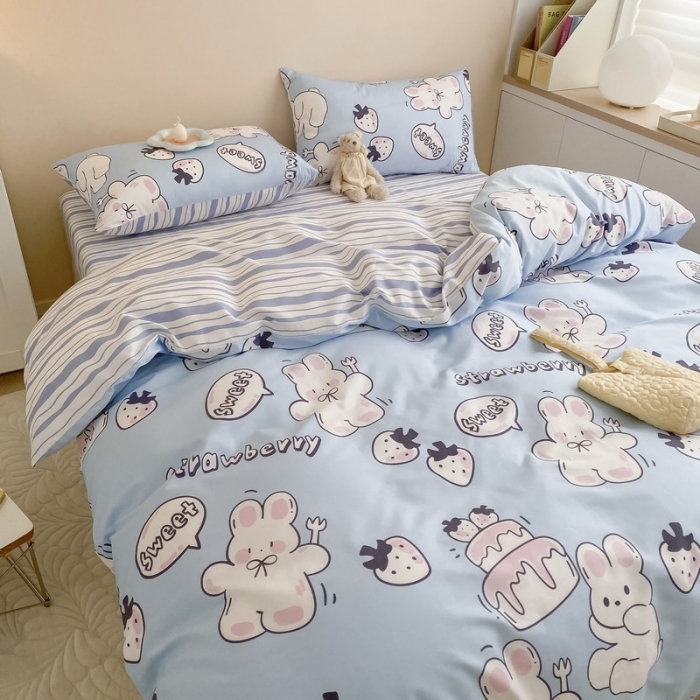 91家纺网 家纺一手货源 找家纺 金丝鸟家纺 2022新款全棉四件套 生日派对