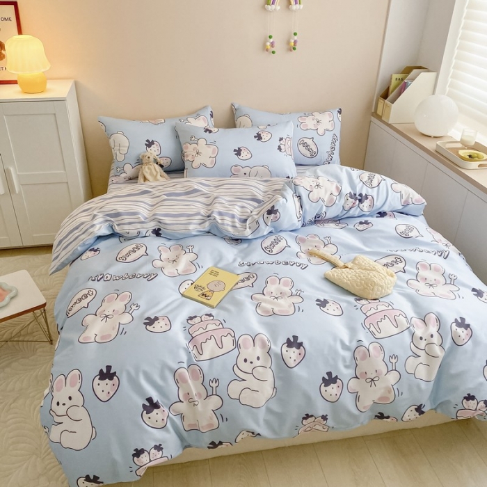 91家纺网 家纺一手货源 找家纺 金丝鸟家纺 2022新款全棉四件套 生日派对