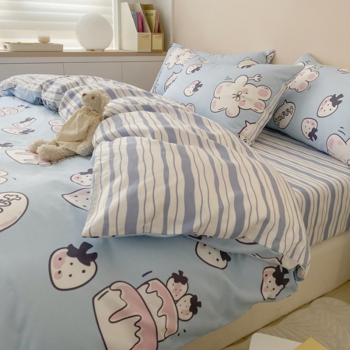 91家纺网 家纺一手货源 找家纺 金丝鸟家纺 2022新款全棉四件套 生日派对