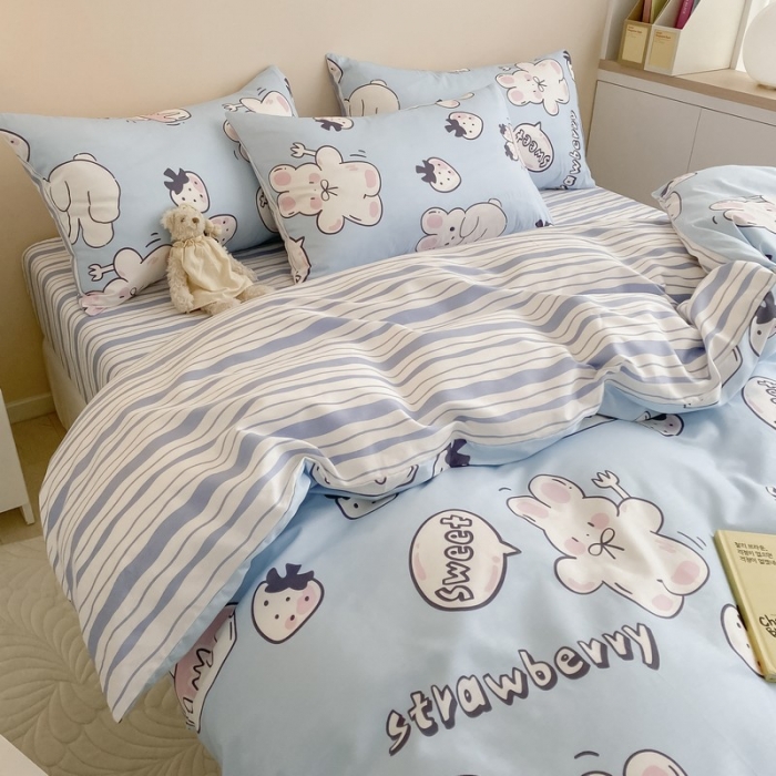 91家纺网 家纺一手货源 找家纺 金丝鸟家纺 2022新款全棉四件套 生日派对