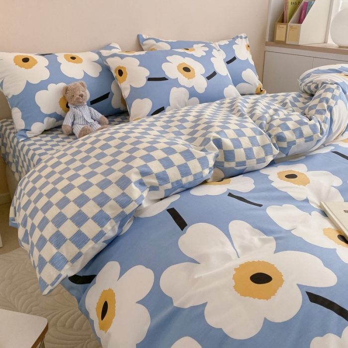 91家纺网 家纺一手货源 找家纺 金丝鸟家纺 2022新款全棉四件套 未来