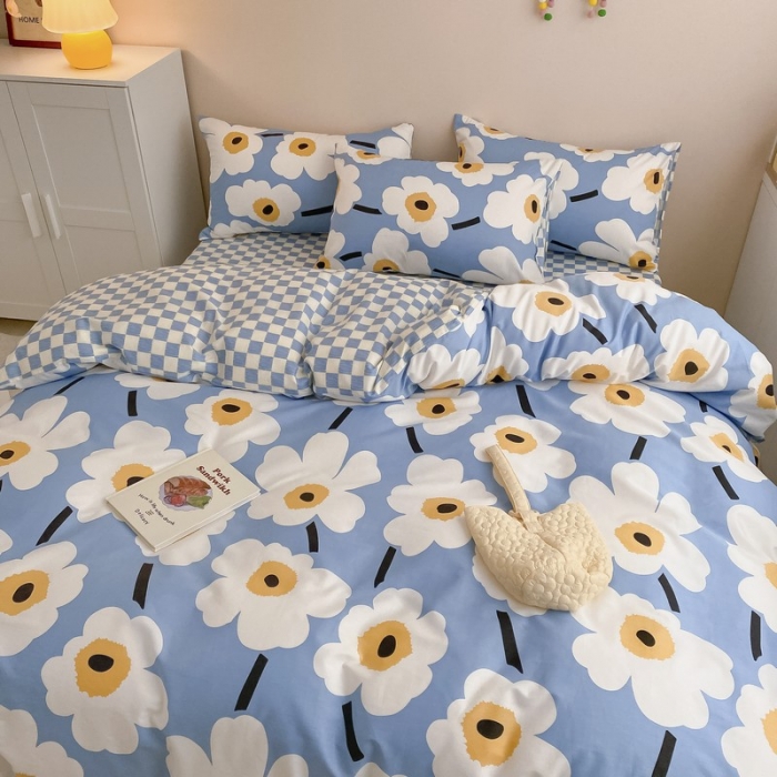 91家纺网 家纺一手货源 找家纺 金丝鸟家纺 2022新款全棉四件套 未来