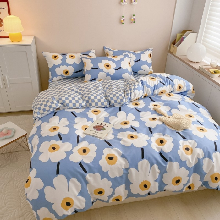 91家纺网 家纺一手货源 找家纺 金丝鸟家纺 2022新款全棉四件套 未来