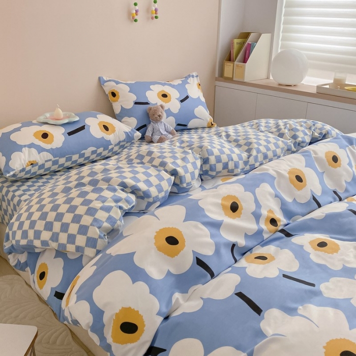 91家纺网 家纺一手货源 找家纺 金丝鸟家纺 2022新款全棉四件套 未来