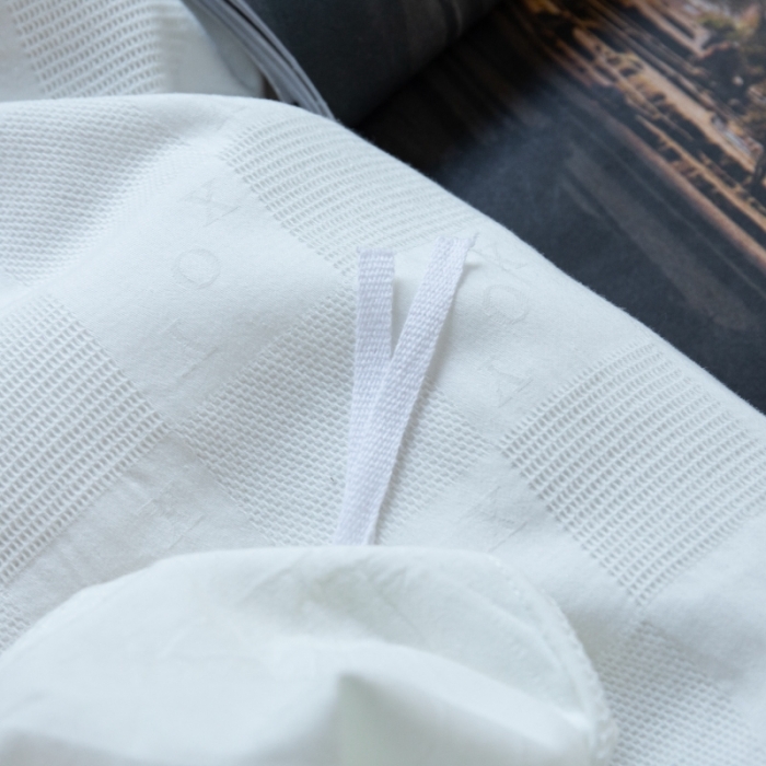 91家纺网 家纺一手货源 找家纺 （总）安莱生活 2022新款棋盘格不染原棉四件套-相机拍摄