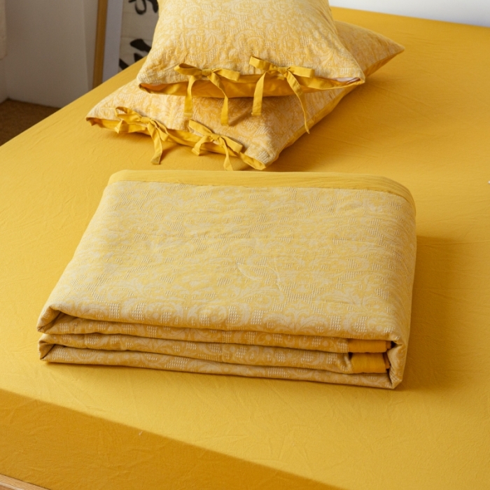 91家纺网 家纺一手货源 找家纺 （总）安莱生活 2023新款高端双层纱华夫格色织大提花夏被