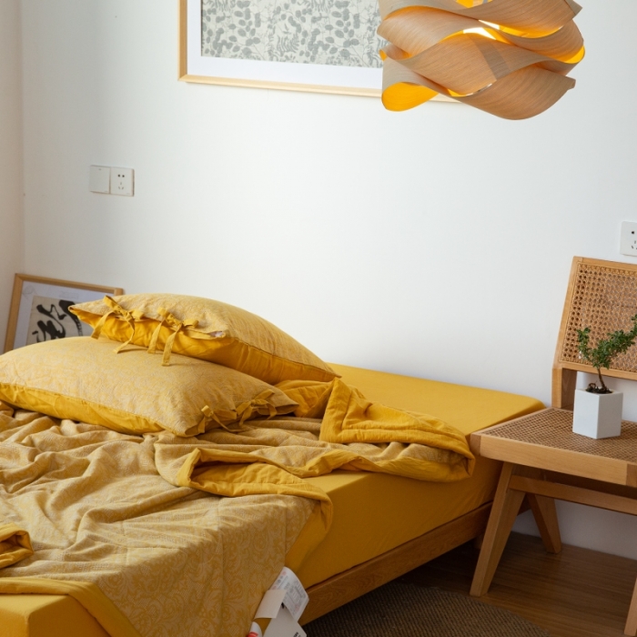 91家纺网 家纺一手货源 找家纺 （总）安莱生活 2023新款高端双层纱华夫格色织大提花夏被