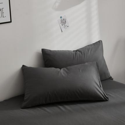 91家纺网 家纺一手货源 找家纺 （总）啊雅家居 2025新款ins简约纯色磨毛枕套一对