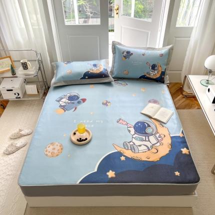 91家纺网 家纺一手货源 找家纺 （总）三味舒屋 2025新款抗菌数码印花床笠款冰丝席