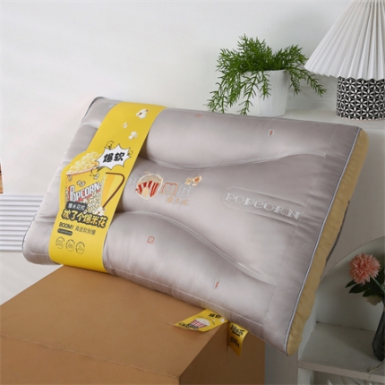 91家纺网 家纺一手货源 找家纺 其乐枕芯 全棉天丝亲肤美颜枕芯 枕头护颈枕-爆米花枕头