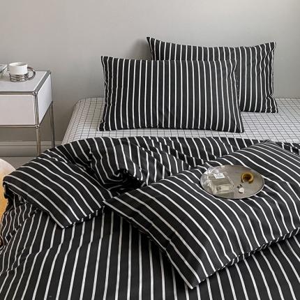 艾沁 2022新款全棉简约风四件套 奥利奥