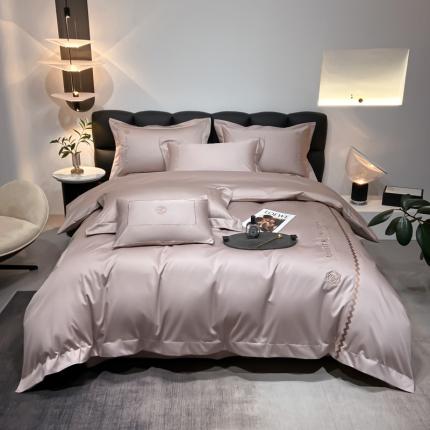 91家纺网 家纺一手货源 找家纺 总初拾2022新款100支澳棉极简轻奢洛伊系列四件套-场景二