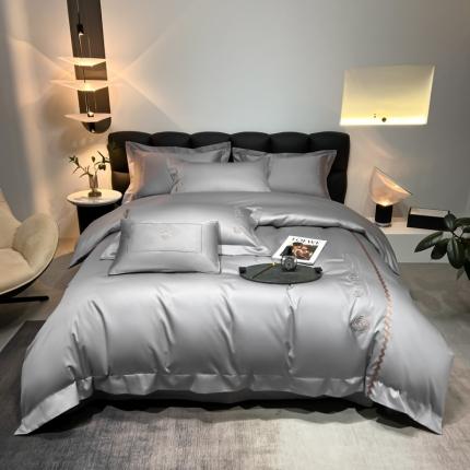 91家纺网 家纺一手货源 找家纺 总初拾2022新款100支澳棉极简轻奢洛伊系列四件套-场景二