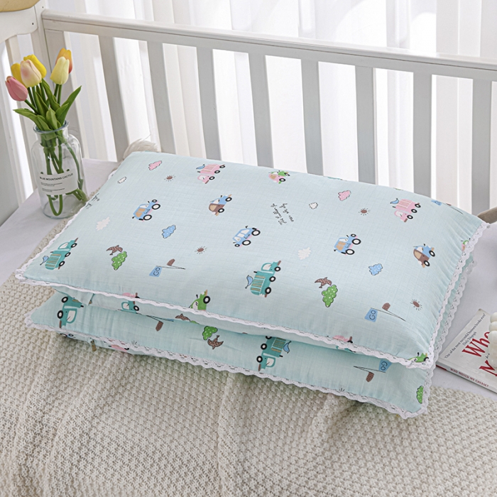 91家纺网 家纺一手货源 找家纺 【儿童枕套】全棉A类双层纱系列 幼儿园枕套纯棉