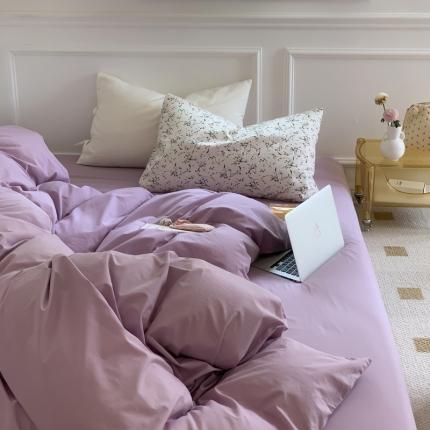 91家纺网 家纺一手货源 找家纺 例外 2022新款32S加密水洗棉混搭系列四件套 苏珊日记