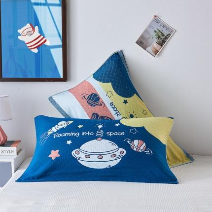 91家纺网 家纺一手货源 找家纺 2023全棉三层夹棉枕巾 54*80一对酒店宾馆民宿布草套件(BH)9