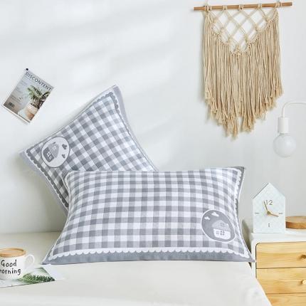 91家纺网 家纺一手货源 找家纺 2023全棉三层夹棉枕巾 54*80一对酒店宾馆民宿布草套件(BH)9